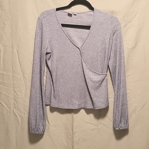 Gap criss cross light blue top